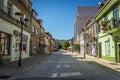 The high street of the picturesque and colourful town of Cetinje Montenegro
