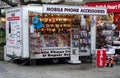 Portable retail mobile phone accessories and repair stand. England