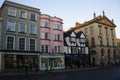 High street shops, Oxford, England Royalty Free Stock Photo