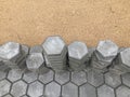 High strength tiles paver cement blocks concrete floor or patterned concrete tiles concrete paving slabs parking and garden blo