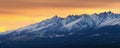 High Tatra Mountains panorama Royalty Free Stock Photo