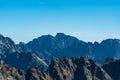 High Tatras mountains scenery with Gerlachovsky stit, Koncista, part of Satansky hreben ridge and few other peaks in Slovakia