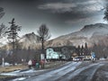 High Tatras- Slovakia.Winter mountains. Beautiful landscape with snowy summits in morning sunlight