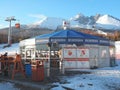 High Tatras- Slovakia.Winter mountains. Beautiful landscape with snowy summits in morning sunlight