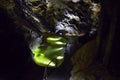 High Tatras - Tatranska Kotlina - Belianska Cave: known bizarre rock shapes and incidence of Kalcit Sintra fill Royalty Free Stock Photo