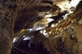 High Tatras - Tatranska Kotlina - Belianska Cave: known bizarre rock shapes and incidence of Kalcit Sintra fill. Royalty Free Stock Photo