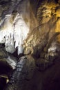 High Tatras, Belianska Cave: known bizarre rock shapes and incidence of Kalcit Sintra fill. Beautiful Slovakia. Royalty Free Stock Photo