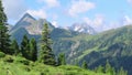 High tauern mountains in tirol Austria. Snow covered mountains