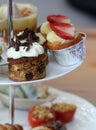 High tea set. Royalty Free Stock Photo