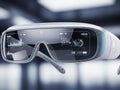 High-tech augmented reality glasses isolated on white background Royalty Free Stock Photo
