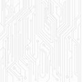 High-tech background of white color from a computer board with connectors of gray color. Computer circuit. Vector illustration