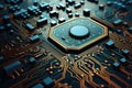 High-tech Circuit board. Generate Ai Royalty Free Stock Photo