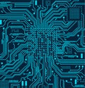 High tech electronic circuit board vector background Royalty Free Stock Photo
