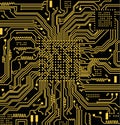 High tech electronic circuit board vector background