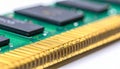 High-Tech Computer RAM Memory Module Close-Up Royalty Free Stock Photo