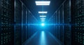 High-tech data center infrastructure a powerful computing environment Royalty Free Stock Photo