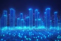 Futuristic Digital Cityscape
