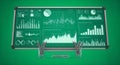 Digital Data Analytics Dashboard with Charts and Graphs for Business Intelligence Royalty Free Stock Photo