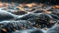 High-tech globe with geospatial data visualization