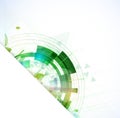 high tech eco green infinity computer technology concept background Royalty Free Stock Photo