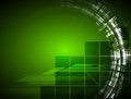high tech eco green infinity computer technology concept background Royalty Free Stock Photo