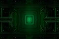 High tech electronic circuit board background. Neural network AI generated Royalty Free Stock Photo