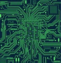 High tech electronic circuit board vector background