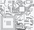 High tech electronic circuit board vector background