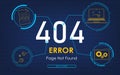 404 high-tech error page not found