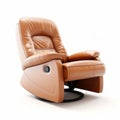 High-tech Futuristic Brown Leather Recliner 3d Model