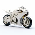 High-tech Futuristic White Motorcycle 3d Model Royalty Free Stock Photo