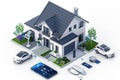 High tech homes integrate precision detection with secure home automation for enhanced digital protection.