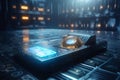 High-Tech Identity Verification: Stunning 8K Blockchain Visualizatio