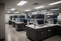 high-tech lab, filled with cutting-edge technologies and equipment for stem cell research