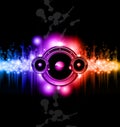 High Tech Music Disco Background