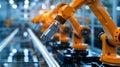 Robotic Precision in Modern Manufacturing Royalty Free Stock Photo