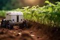 High-tech robots designed for agriculture Integrating robots with sustainable farming practices AI Generated