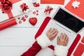 High tech Santa Royalty Free Stock Photo