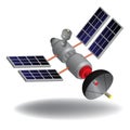 High tech satellite Royalty Free Stock Photo