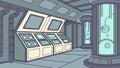High-Tech Sci-Fi Control Panel Interior View, vector design Generative AI Royalty Free Stock Photo