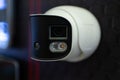 Smart Surveillance Camera Displayed at Technology Fair Royalty Free Stock Photo