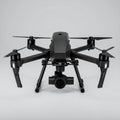 High-Tech Surveillance Drone with Gimbal Camera Royalty Free Stock Photo