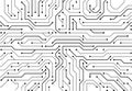 High-tech technology background texture. Circuit board vector illustration Royalty Free Stock Photo