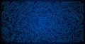 High-tech Circuit board vector illustration. Royalty Free Stock Photo