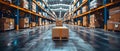 High-Tech Warehouse Upgrades Boosting Distribution Efficiency. Concept Warehouse Automation,
