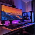 high-tech workstation, gaming systems, and secure cloud solutions, emphasizing reliability and efficiency