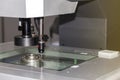 High technology and accuracy of vision measuring system for quality control in industrial work Royalty Free Stock Photo