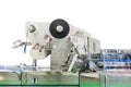 High technology and modern new automatic food and other packing machine with plastic coil for industrial commercial isolated on