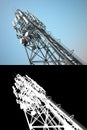 High telecommunications tower Royalty Free Stock Photo