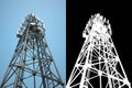 High telecommunications tower Royalty Free Stock Photo